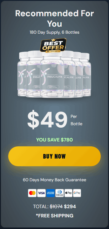 Buy InsuCalmX  6 Bottle